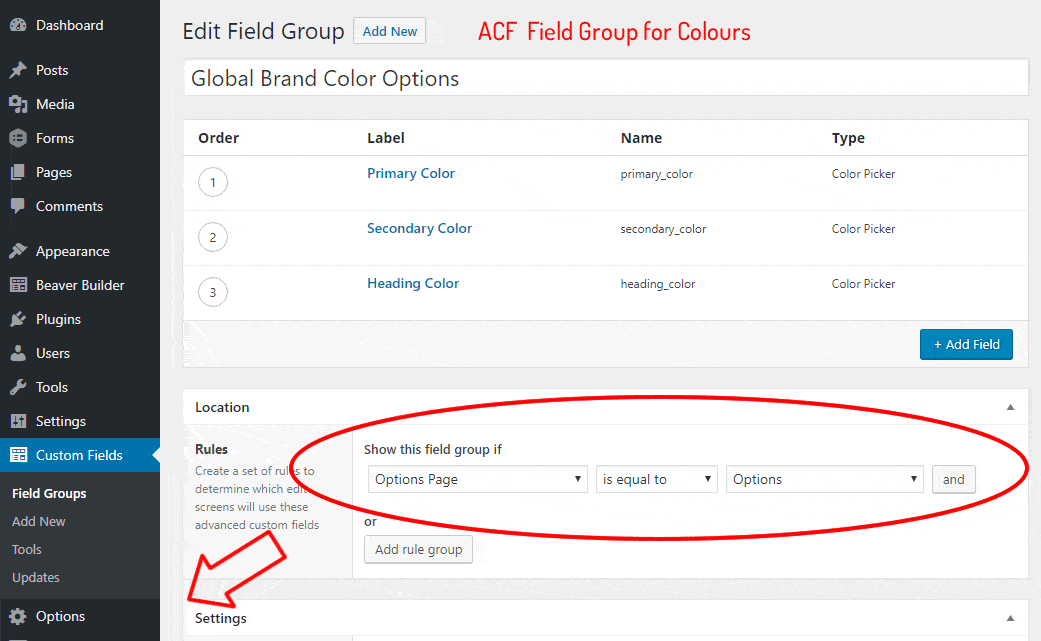 Acf Field Group