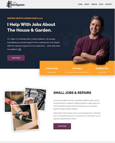 Beaver Builder Handyman Template