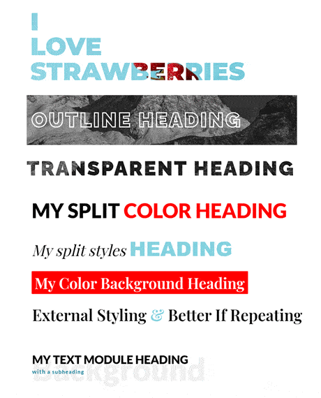 Beaver Builder Headings
