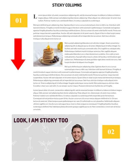 Beaver Builder Sticky Columns 1